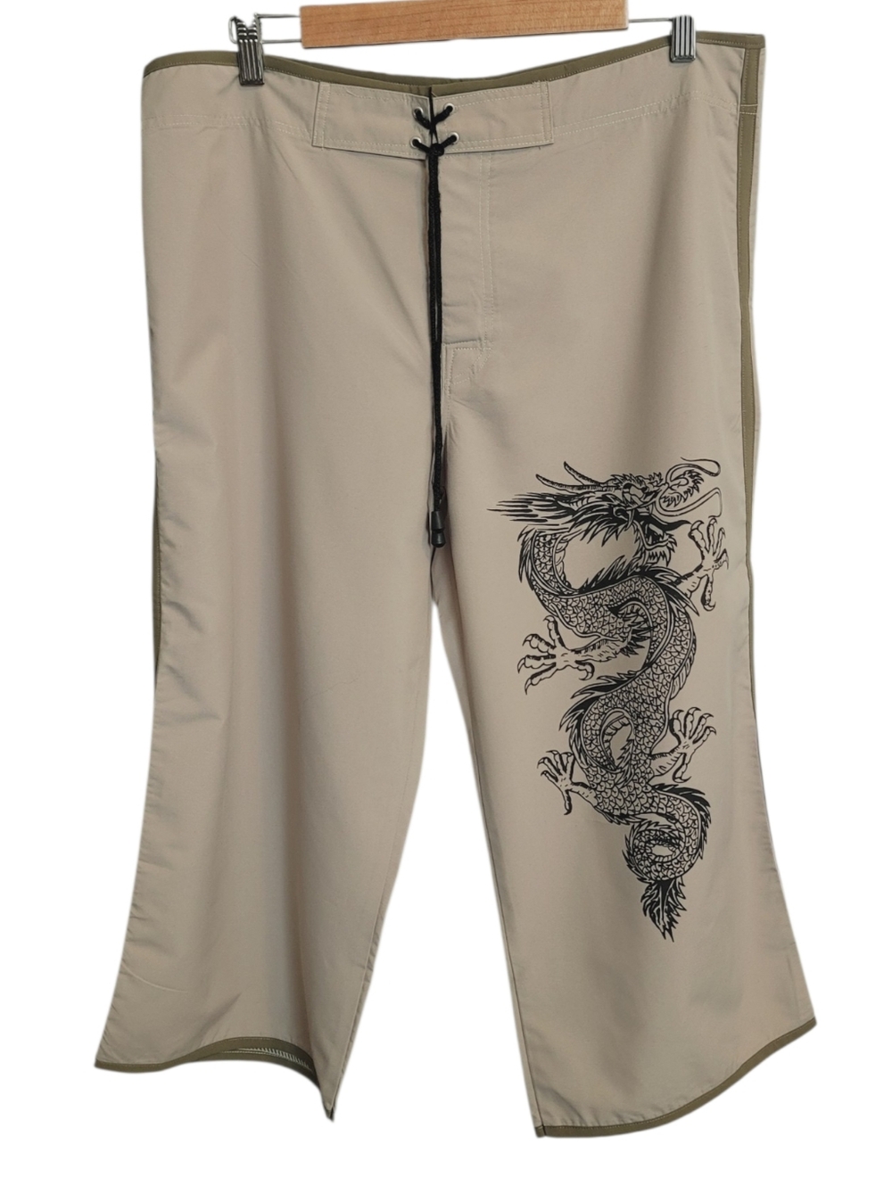 Vintage Stussy 90s Y2K Dragon Print Board Shorts